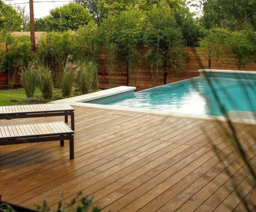 piscine terrasse bois